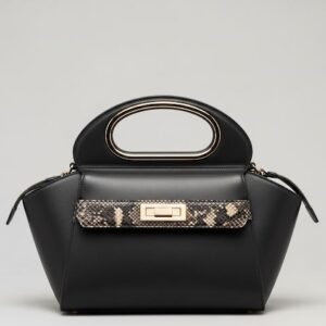 Obsidia — Cuir Noir et Python